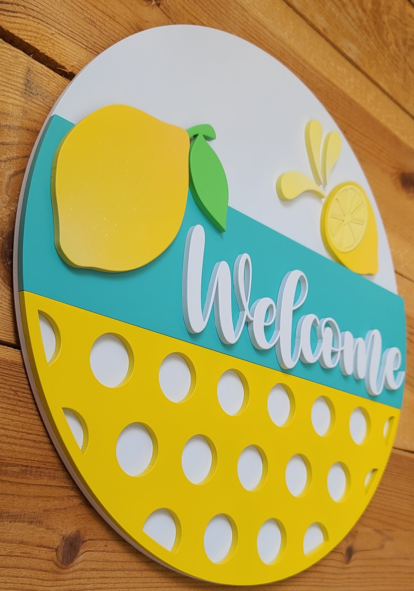 Lemon Welcome Door Sign