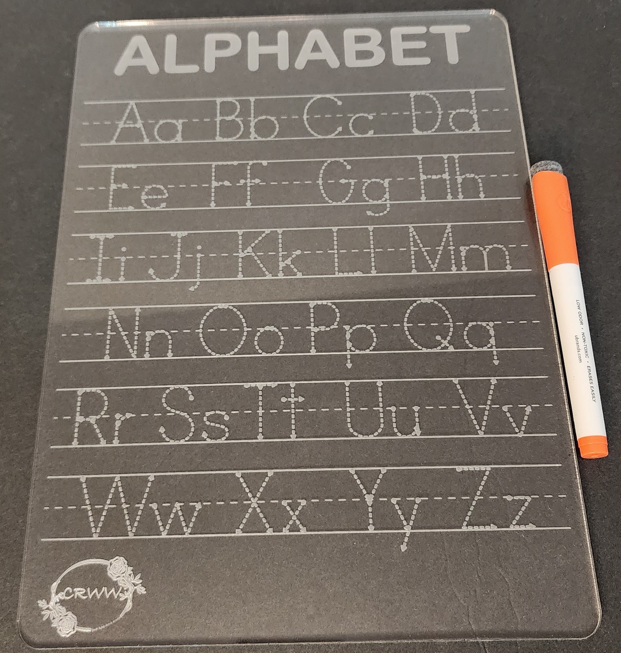 Hand Write Board Handwriting Practice Boards – Coral Rose Wood Works